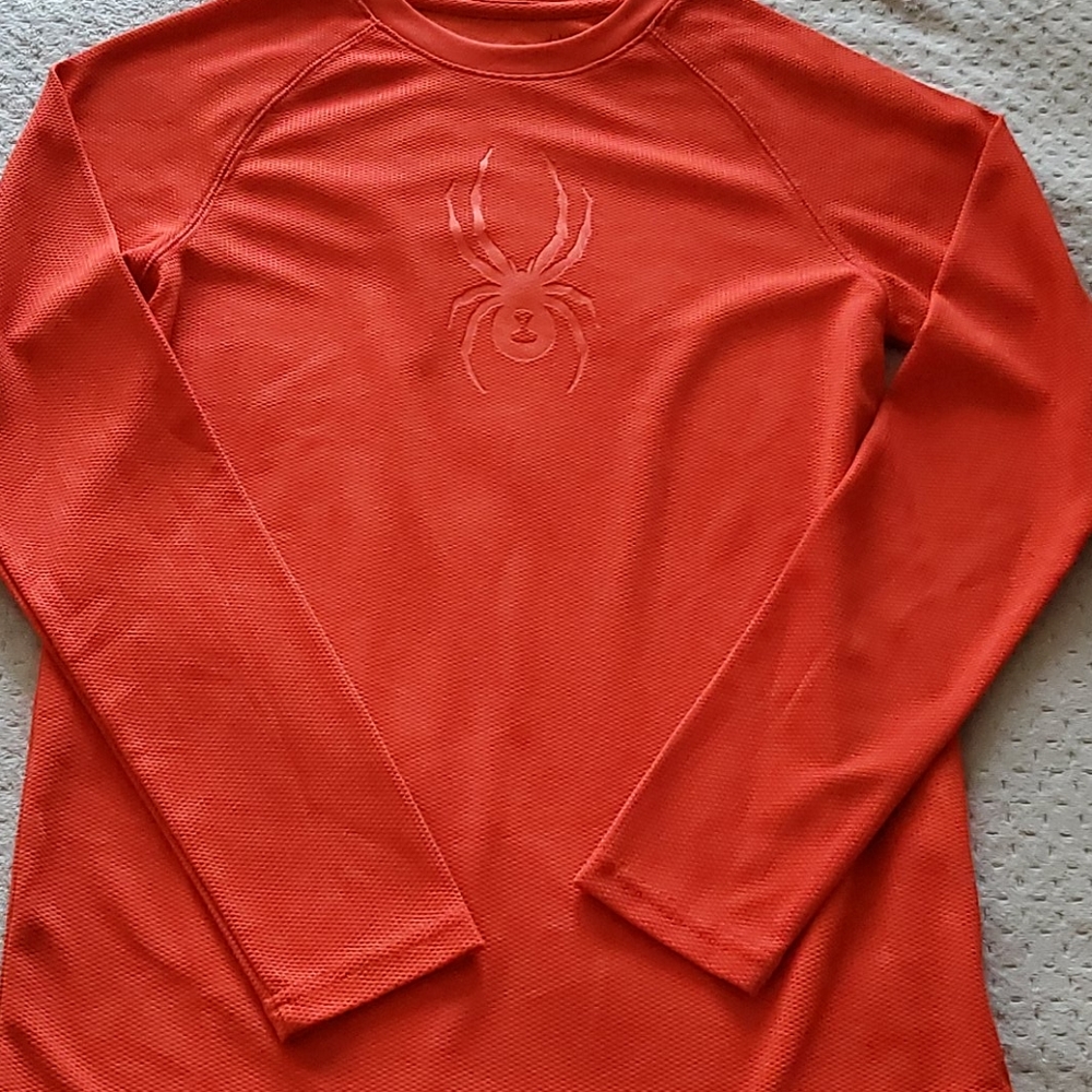 Kids Spyder knit winter shirt size Large